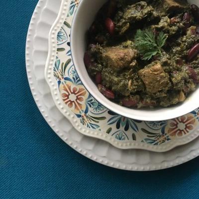 ghormeh sabzi (perzische kruidstoofpot)