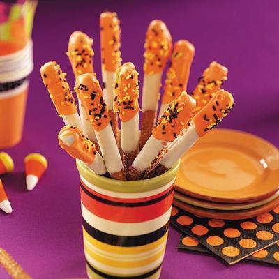 candy corn pretzels