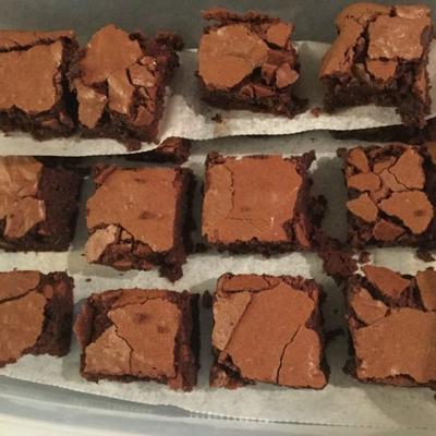 fudgy glutenvrije teff brownies