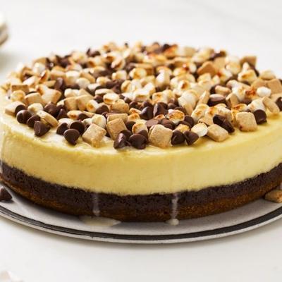 s'mores stukjes cheesecake