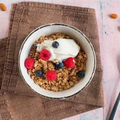 knapperige suikervrije muesli