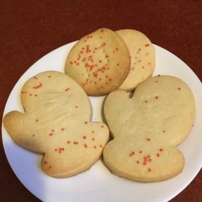 glutenvrije veganistische zandkoekjes