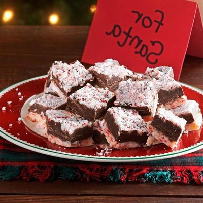 candy cane -n-chocolate fudge