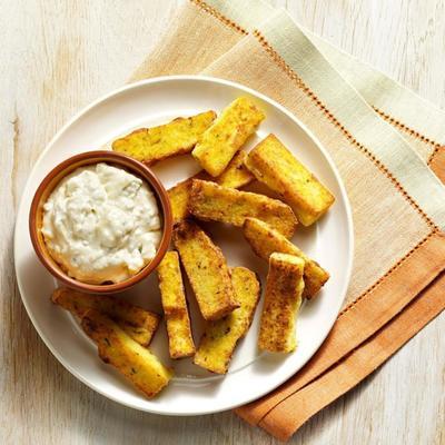 polenta friet w / bleu kaas dip