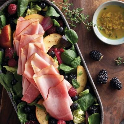 zwijnenkop bold® bourbonridge ™ ongezuurde gerookte ham zomersalade