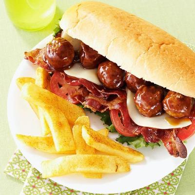 delux gehaktbal hoagies