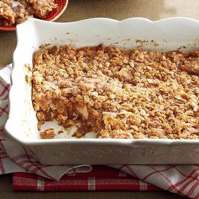 caramel apple crisp