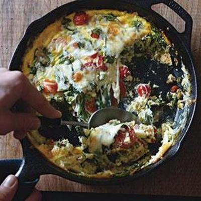 cheesy chorizo ​​frittata