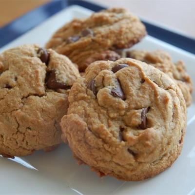 chewy pindakaas chocoladeschilferkoekjes