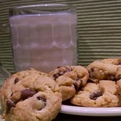 blauw lint chocoladeschilferkoekjes