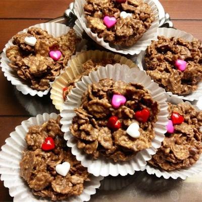 pinda clusters chocolade cookie