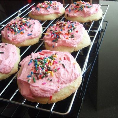 roze slagroom koekjes