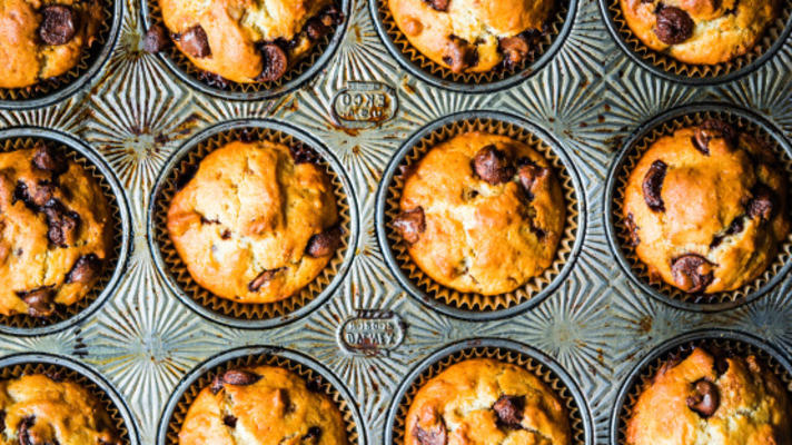 Muffins met chocoladestukjes