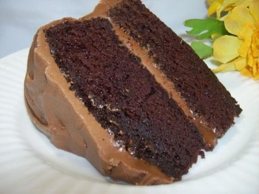 hershey's chocolate cake met glazuur