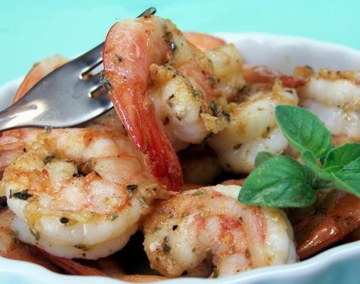 cajun gebakken garnalen