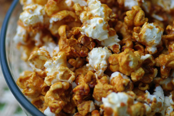 karamel popcorn (niet te zoet of plakkerig)