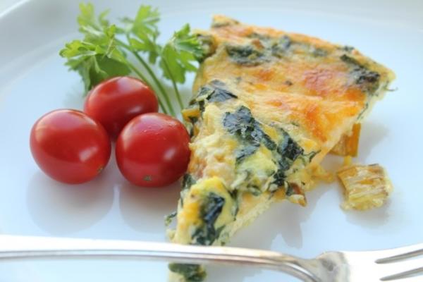 korstloze Zwitserse snijbiet quiche