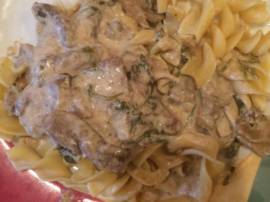 beef stroganoff - crock pot