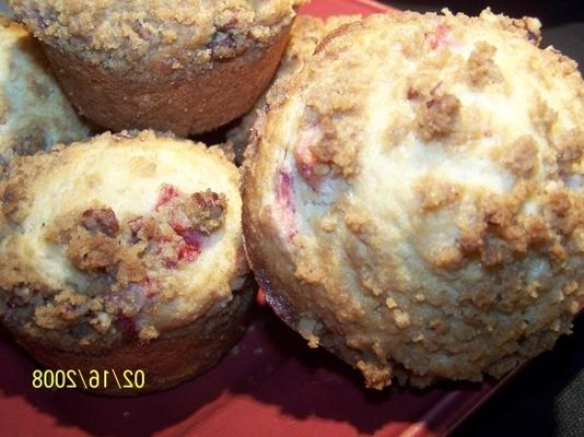 aardbei sweetheart streusel muffins