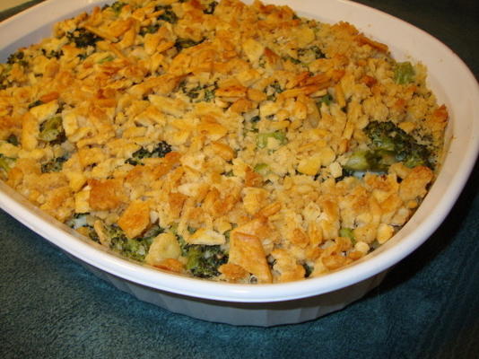 heerlijke blauwe kaas broccoli braadpan