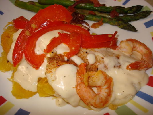 alfredo garnalen tilapia