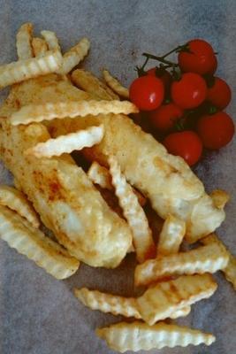 knapperig beslag voor fish and chips