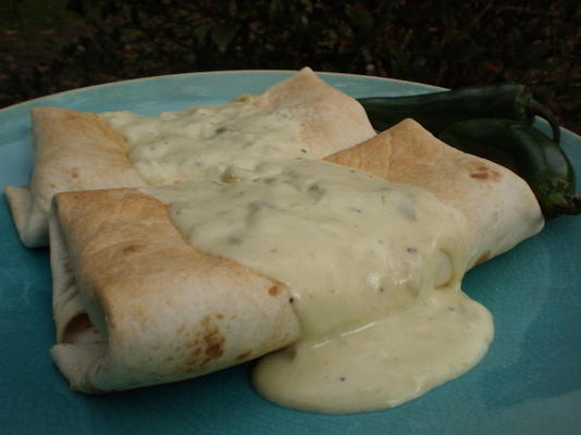 gebakken kip chimichangas