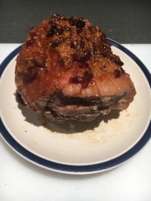 dijon varkensgebraad met veenbessen (crock pot)