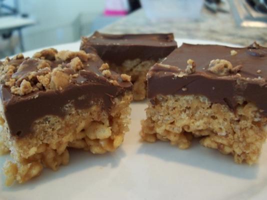 chocolade, butterscotch, pb rice krispies treats