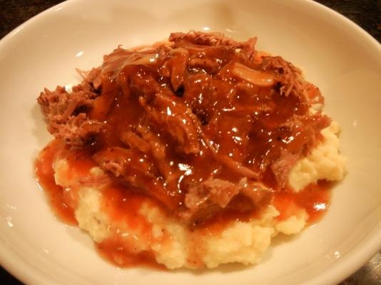 a.1. langzaam geroosterde geraspte biefstuk met polenta a1