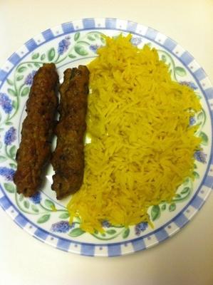 Perzische stijl basmati rijstpilaf