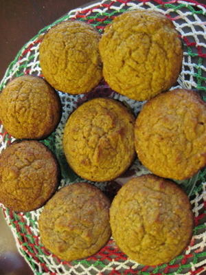 gele pompoen muffins