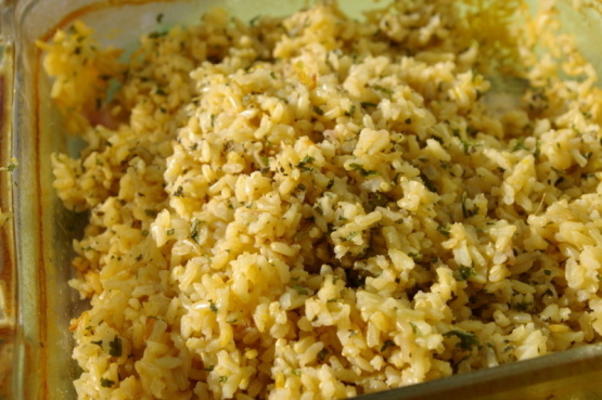 parmezaanse citroenkruid bruine rijst
