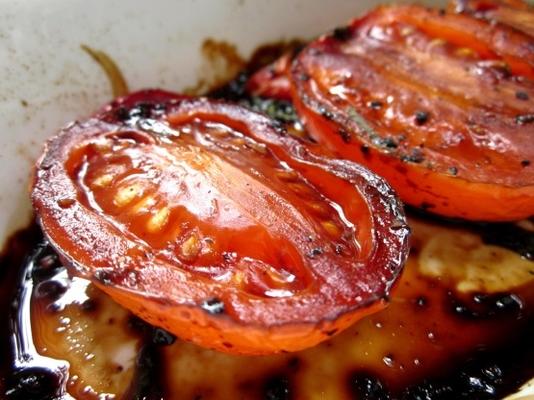 snelle tomaten met basilicum en balsamico