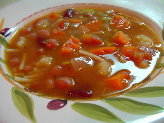 de minestrone soep van maggie