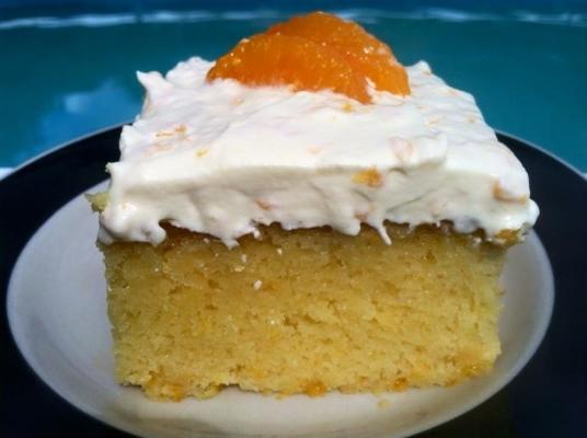 ongelooflijk koele en verfrissende mandarijn cake