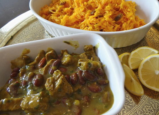beef and bean khoresh (een stoofpot van perzisch rundvlees)