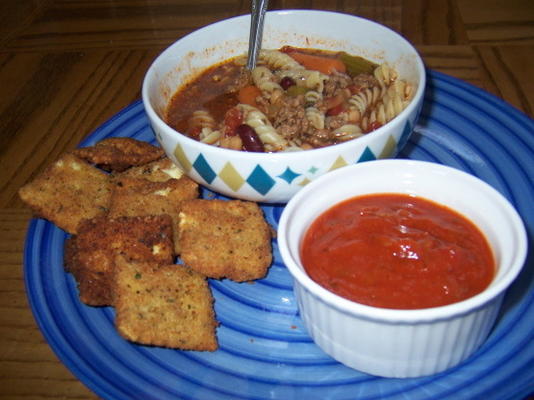 olijstuin geroosterde ravioli