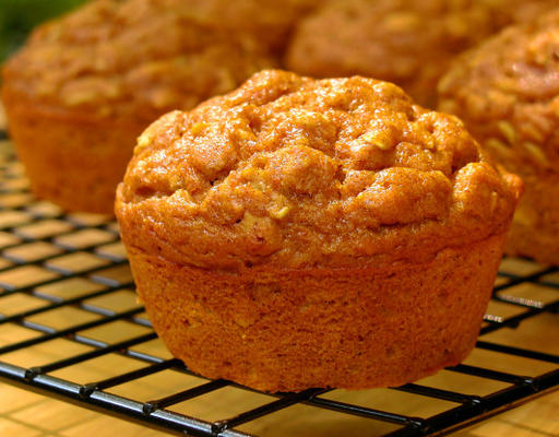 laag vetgehalte havermout pompoen spice muffins