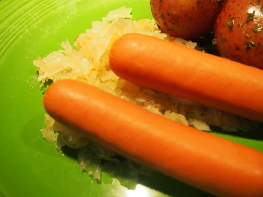 hotdogs en zuurkool