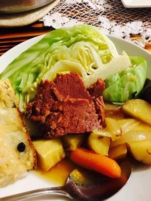 corned beef en kool / snelkookpan