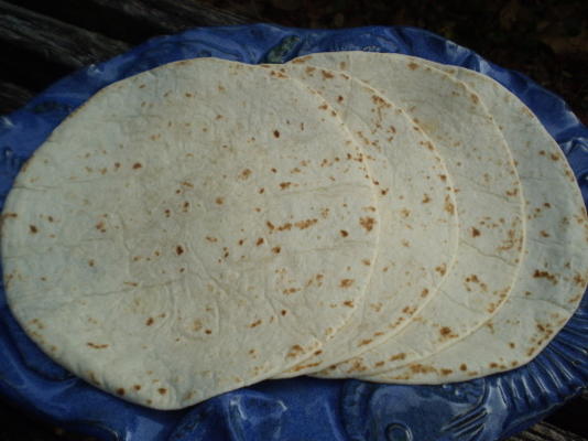 zelfgemaakte bloem tortilla's