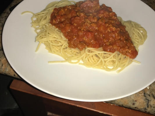 mama's spaghetti met vleessaus