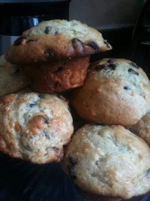 vetarme bananenchocoladeschilfermuffins