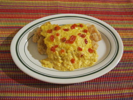 blauwe kaas gevulde kip met cajun ranch maïs saus rsc