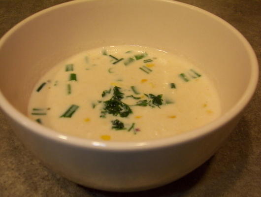 krabvlees en maïssoep