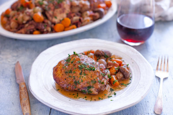 crock pot coq au vin