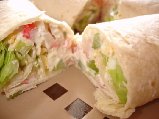 krabsalade tortilla wraps * metro copycat
