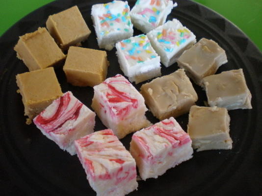 pepermunt fudge (geen chocolade!)