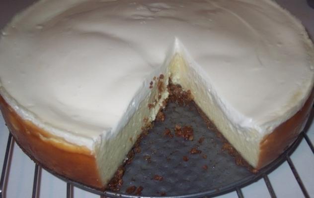 vanille boon cheesecake met walnoot korst